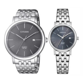 CITIZEN ĐÔI – QUARTZ (PIN) – DÂY KIM LOẠI (BI5070-57H – EU6090-54H) – MẶT SỐ 40MM – 28MM