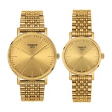 TISSOT ĐÔI – KÍNH SAPPHIRE – QUARTZ (PIN) – DÂY KIM LOẠI