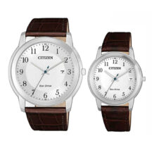 CITIZEN ĐÔI – ECO-DRIVE (NĂNG LƯỢNG ÁNH SÁNG) – DÂY DA (AW1211-12A – FE6011-14A) – MẶT SỐ 42MM – 33MM
